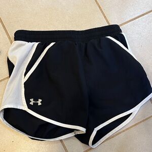 Under Armour Women's Athletic Shorts in Black and White
